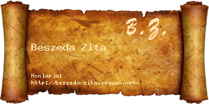 Beszeda Zita névjegykártya